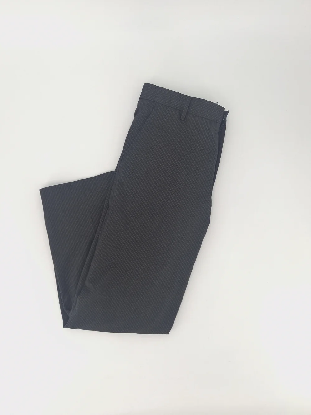 ✨Banana Republic Men's Pinstripe Dress Pants 33x30 Grey Straight Leg Stretch✨
